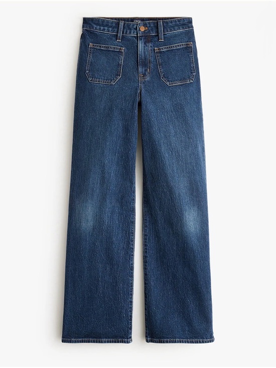 J. Crew Factory Denim - Curvy Slim Wide-Leg Jean In All-Day Stretch